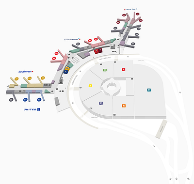 Interactive Airport Map by mapplic on Dribbble