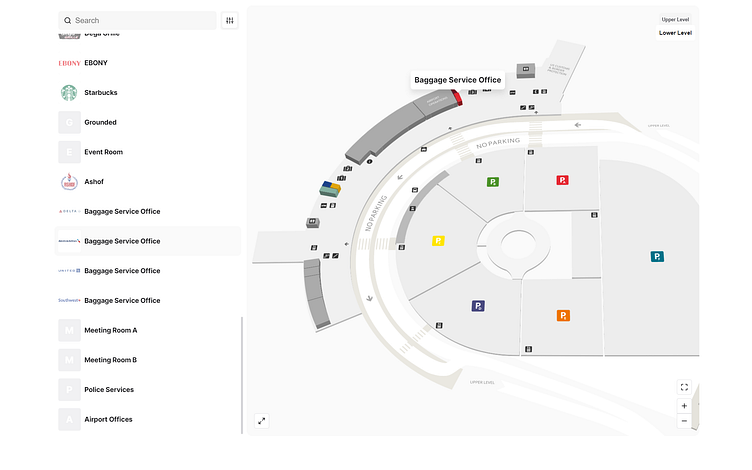 Interactive Airport Map by mapplic on Dribbble