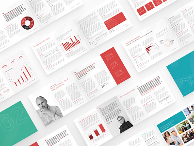 Wirtek Annual Report Spreads annual report brand identity collections design graphic graphic design illustration piecharts