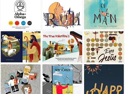 Visit our Behance Profile :) 2d illustration art bible christian art church stuff digital art digital painting drawing easter god is love and holy hand drawn holy week ipad pro jesus christ kids ministry life poster design profile texture vector