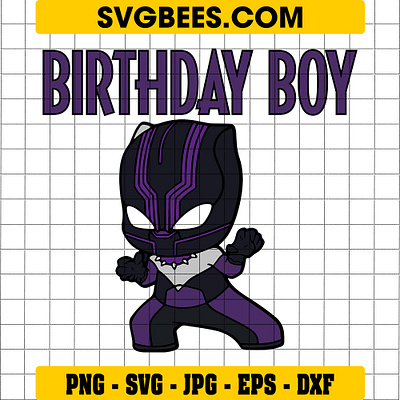 Black Panther Birthday SVG black panther birthday svg svgbees