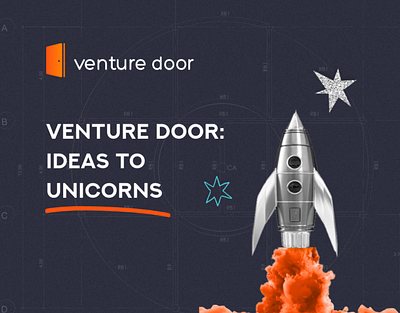 Venture Door animation branding collage graphic design identity logo motion graphics startup ui vent venture website