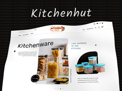 Kitchenhut slider UI branding kitchenhut kitchenware masala slider spices ui web design