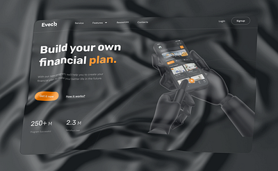 Eveco animation appdesign banking behance branding design ecommerce illustration landing page logo mobile screen online payment ui ui design ux website