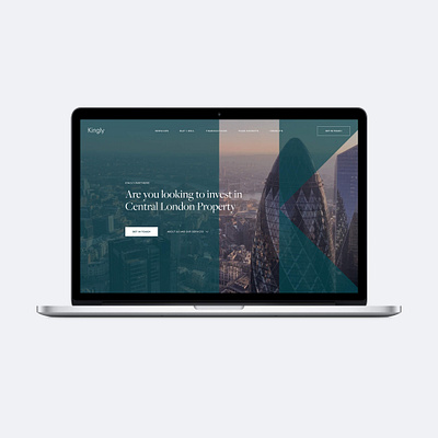 Kingly Partners - Commercial Property Agent design ui ux web design website website design wordpress