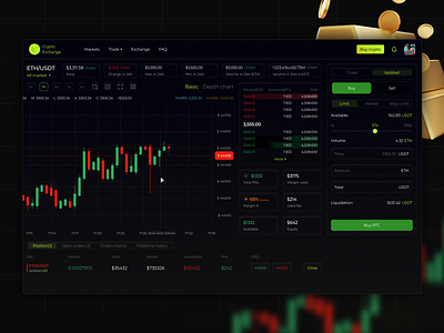 Crypto exchange bitcoin branding crypto design exchange illustration interface ui ux