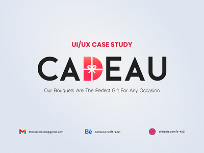 CADEAU Web UI Design branding ui uiux