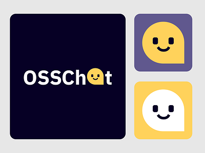 OSSChat AI chatbot branding graphic design logo