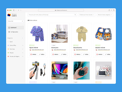 Chrome Extension – Wishpool app chrome clean ecommerce extension google site ui web wishlist