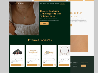 Artijewels -- Concept branding design graphic design jewellery jewellery website web web design