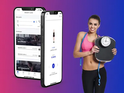 Fitness App app appdesign design mobileapp mobileappdesign ui uidesign ux uxdesign