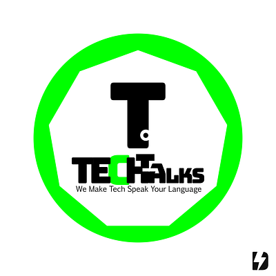 New Updated Tech-Talks Logo branding design graphic design illustration logo typography