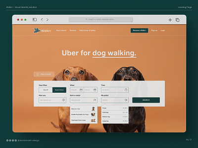 Walkrr app design branding colorful dog dog walking dogs graphic design landing page logo pets startup ui ux vibrant visual identity web design