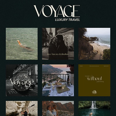 Voyage - Social Media brand inspiration branding design graphic design illustration instagram logo social media typography