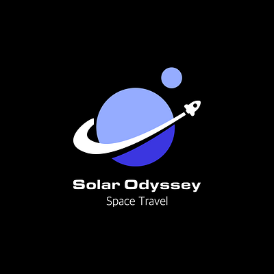 Concept Logo Space Travel adobe illustrator branding design graphic design illustration logo solar system space travel vector