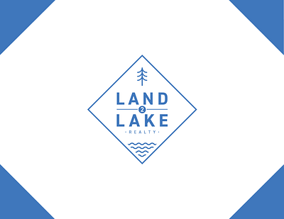 Land 2 Lake Northern Michigan Realtors branding design graphic design logo outdoor real estate realtor
