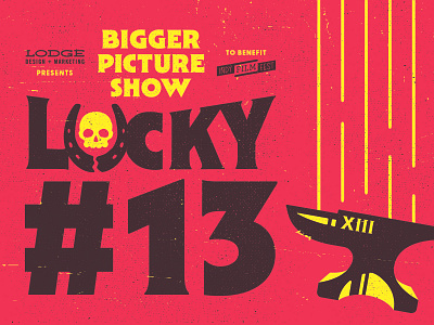 Bigger Picture Show Lucky #13 branding campaign design icons illustration typography vector