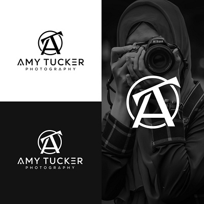 AMY TUCKER branding creative design design icon latter logo logo logodesign minimal photo photography