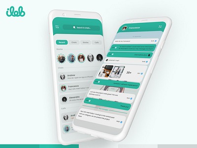 WhatsApp Redesign 3D-Mockups 3d mockup app mobile ui whatsapp