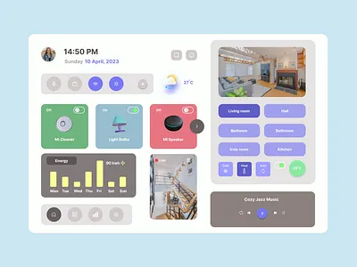 Smart Home App | UI Design Concept design smarthome ui