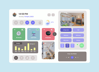 Smart Home App | UI Design Concept design smarthome ui