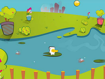 N duck mobile game game design illustration mobile game