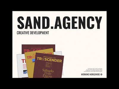SAND.AGENCY — Color exploration blend bold branding color design layout motion noise typography ui ux web website