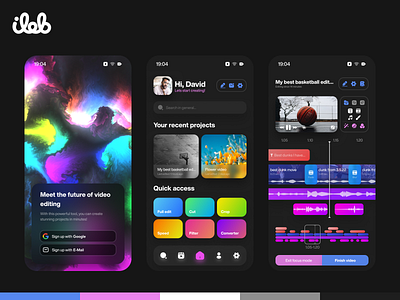 Video Editing App (old) app mobile ui video editing