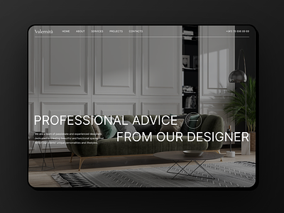 Interior Design Agency Webdesign 3d architect branding corporate identity design graphic design illustration interior logo ui ux vector web webdesign
