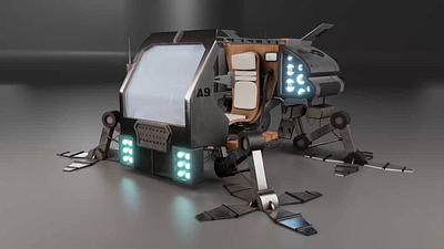 Sci-fi Personal Utility Aircraft 3d motion graphics real time sci fi vehicles