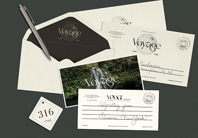 Voyage - Stationary brand inspiration branding design graphic design illustration logo mock up mockups stationary typography vector