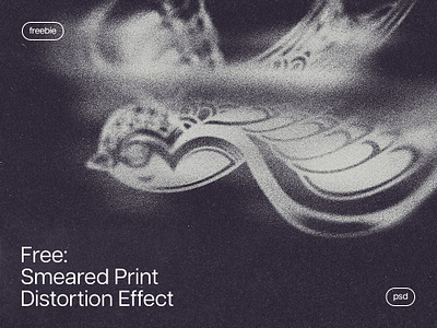 Smeared Print Distortion Effect action design distortion download effect filter free freebie glitch graphic design noise pixelbuddha psd retro vintage