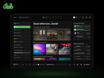 Spotify Redesign app ui clean dark mode music music app redesign spotify statistics web design