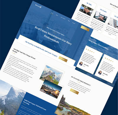 New real state investment figma landing page real state ui