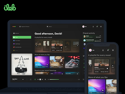 Spotify Redesign - 3D Mockup 3d mockup app dark mode music music app music player redesign spotify web design