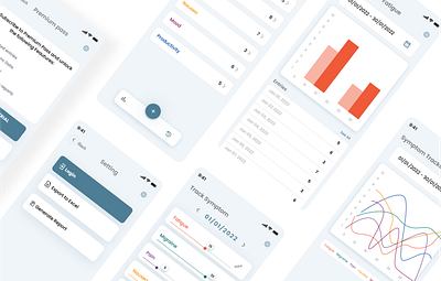 Symptom tracker app app design figma symptom tracker ui ui design