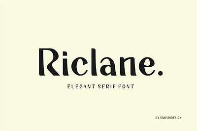 Riclane elegant serif font branding elegant serif feminine font font beauty font brand font mark modern font popular font serif brand trending font typography