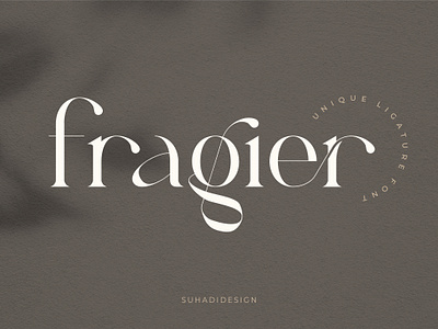 Fragier unique ligature serif font best font brand font serif branding font elegant font elegant serif font ligature font logo popular font trending font unique ligature