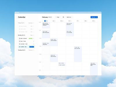 🗓️ calendar calendar design meeting schedule statistics ui