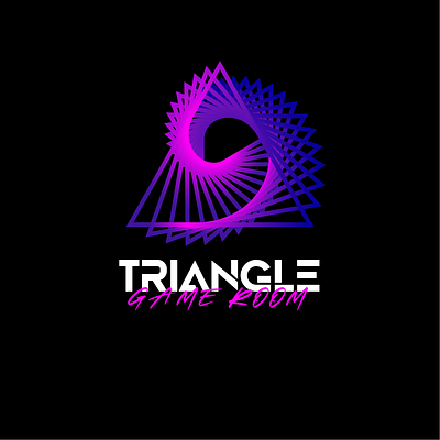 Game Room Logo adobe illustrator branding design game graphic design illustration logo neon triangle vector
