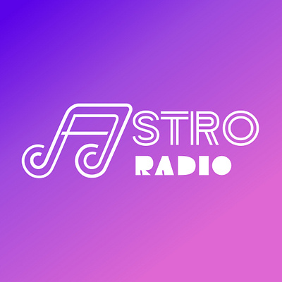 #71 - Astro Radio astro radio branding daily 100 daily 100 challenge design graphic design logo logo identity minimal music music logo radio radio company radio logo rebrand rebranding