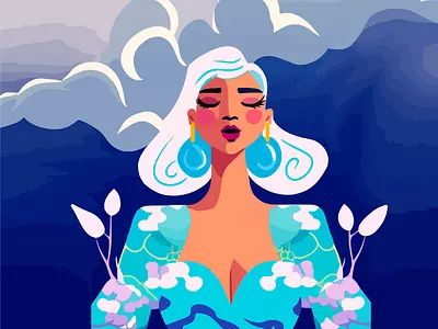 Sky art design flat illustration illustration art minimal vector