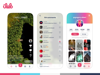 TikTok Redesign app app ui consistent light mode mobile redesign tiktok ui design