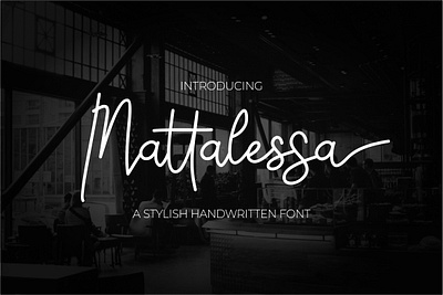 Mattalessa Signature Business Font photography