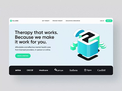 Mental Health Clinic Website Animation animation clinic diagnostic diagnosting doctor health health care healthcare home page hospital illustration lab landing page medical medical care therapist therapy ui ux web design