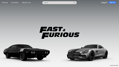 Fast and Furious (UI/UX design) branding cars fast and furios graphic design logo ui ux design website