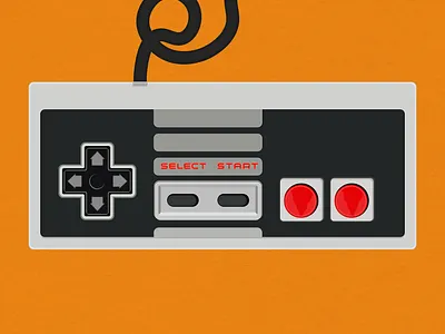 Nintendo Entertainment System (NES) Controller Vector adobe illustrator art design digital gaming graphic graphic design illustration nes nintendo nintendo entertainment system retro retro gaming