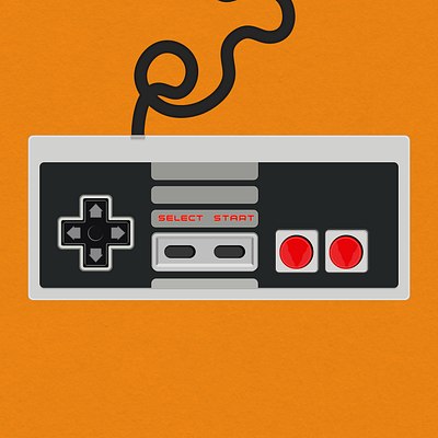 Nintendo Entertainment System (NES) Controller Vector adobe illustrator art design digital gaming graphic graphic design illustration nes nintendo nintendo entertainment system retro retro gaming