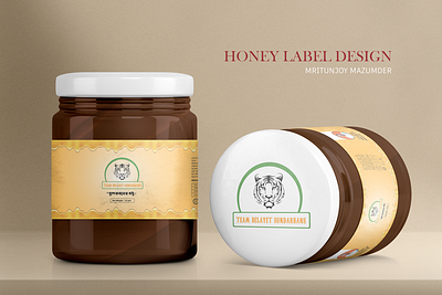 HONEY BOX & Label PACAKAGING branding design graphic design illustration mockup pacakge vector