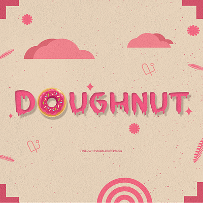 Doughnut desert design doughnut elements food graphic graphic design illustration logo typography vector